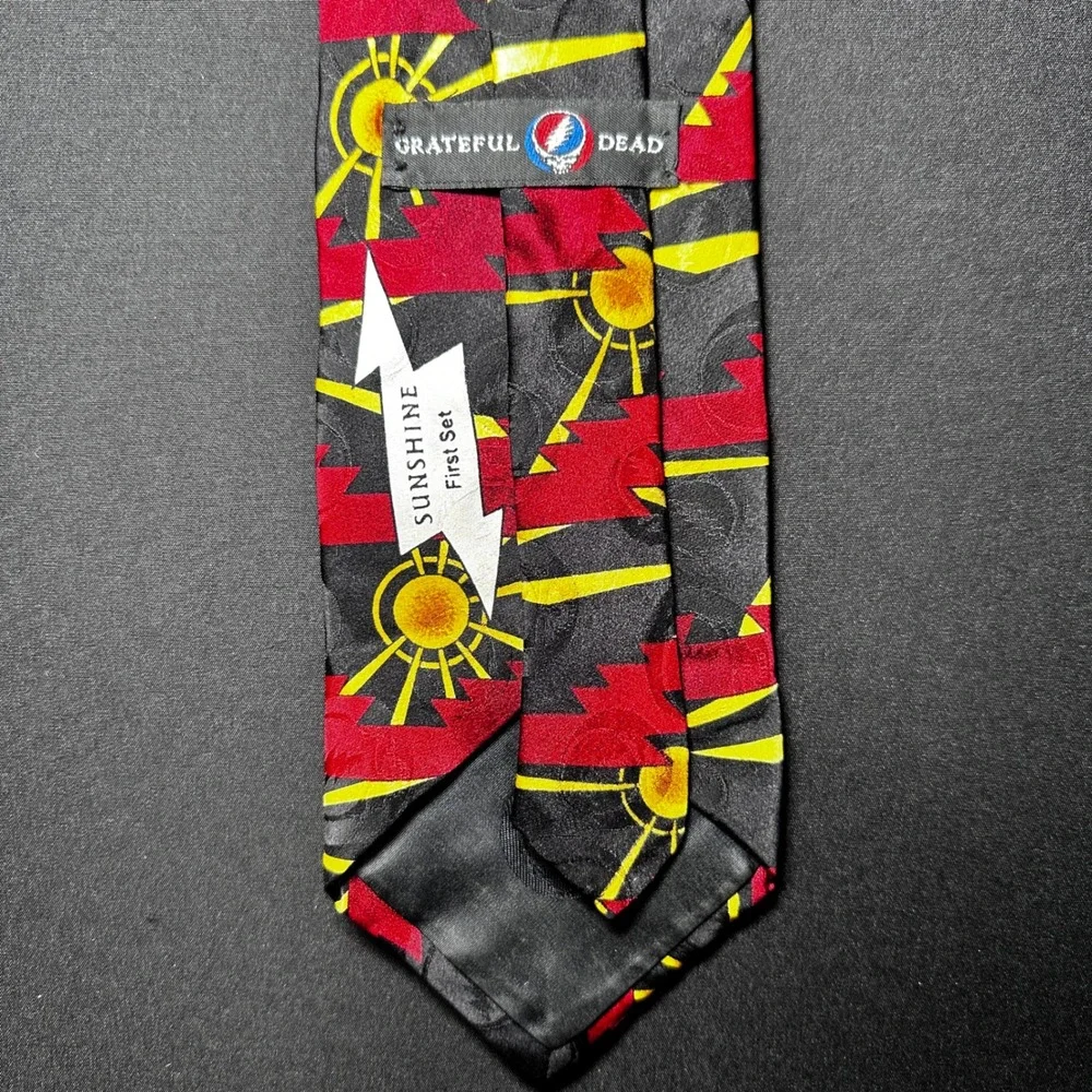 Vintage 1996 Grateful Dead Tie Men's Sunshine First Set 100% Silk‎ Made in USA